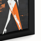 Bold Minimalist Abstract Figurative Wall Art – Striking Silhouette