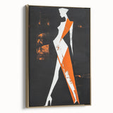 Bold Minimalist Abstract Figurative Wall Art – Striking Silhouette