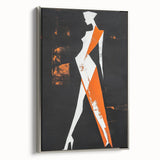 Bold Minimalist Abstract Figurative Wall Art – Striking Silhouette