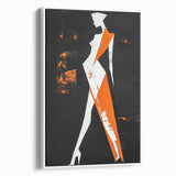 Bold Minimalist Abstract Figurative Wall Art – Striking Silhouette