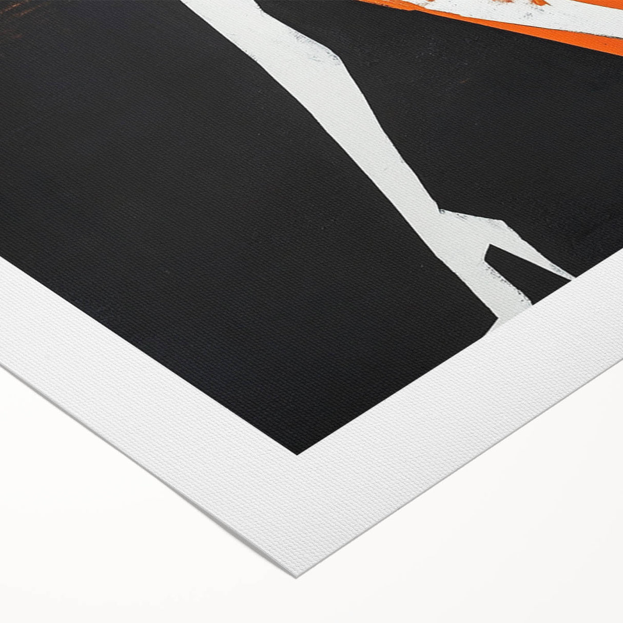 Bold Minimalist Abstract Figurative Wall Art – Striking Silhouette