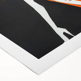 Bold Minimalist Abstract Figurative Wall Art – Striking Silhouette