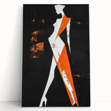 Bold Minimalist Abstract Figurative Wall Art – Striking Silhouette
