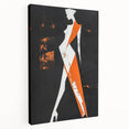 Bold Minimalist Abstract Figurative Wall Art – Striking Silhouette