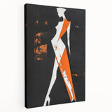 Bold Minimalist Abstract Figurative Wall Art – Striking Silhouette