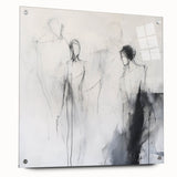 Minimalist Abstract Figurative Wall Art – Ethereal Sketch Forms
