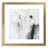 Minimalist Abstract Figurative Wall Art – Ethereal Sketch Forms