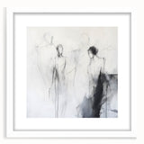 Minimalist Abstract Figurative Wall Art – Ethereal Sketch Forms