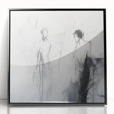 Minimalist Abstract Figurative Wall Art – Ethereal Sketch Forms