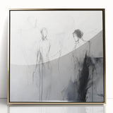 Minimalist Abstract Figurative Wall Art – Ethereal Sketch Forms