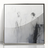 Minimalist Abstract Figurative Wall Art – Ethereal Sketch Forms