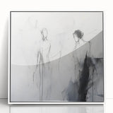 Minimalist Abstract Figurative Wall Art – Ethereal Sketch Forms