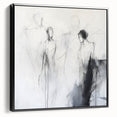 Minimalist Abstract Figurative Wall Art – Ethereal Sketch Forms