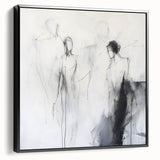 Minimalist Abstract Figurative Wall Art – Ethereal Sketch Forms