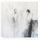 Minimalist Abstract Figurative Wall Art – Ethereal Sketch Forms
