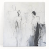 Minimalist Abstract Figurative Wall Art – Ethereal Sketch Forms
