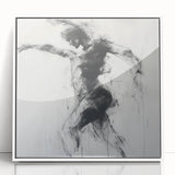 Expressive Abstract Figurative Wall Art – Motion and Grace