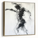 Expressive Abstract Figurative Wall Art – Motion and Grace