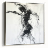 Expressive Abstract Figurative Wall Art – Motion and Grace