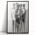 Abstract Figurative Wall Art – Mysterious Human Silhouettes