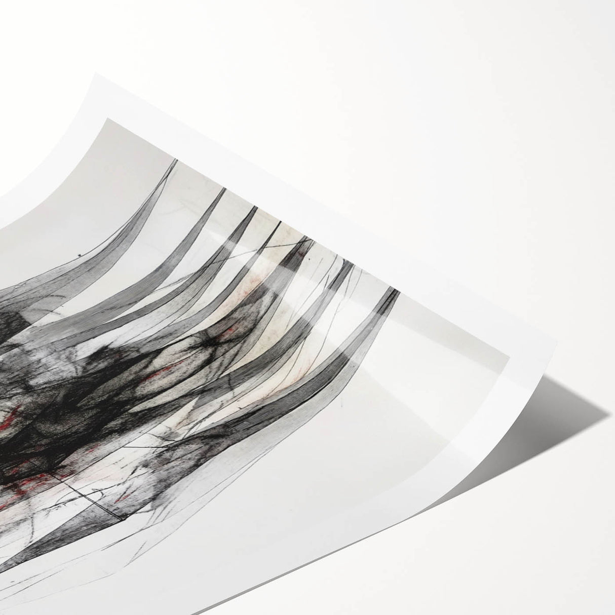 Abstract Figurative Wall Art – Mysterious Human Silhouettes