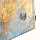 Luxury Abstract Wall Art – Light Blue & Gold Modern Canvas Print