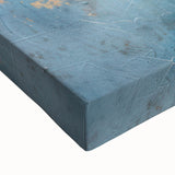 Luxury Abstract Wall Art – Light Blue & Gold Modern Canvas Print