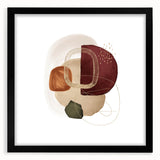 Geometric Minimalist Abstract Wall Art – Modern Earth Tone Design