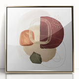 Geometric Minimalist Abstract Wall Art – Modern Earth Tone Design