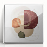Geometric Minimalist Abstract Wall Art – Modern Earth Tone Design