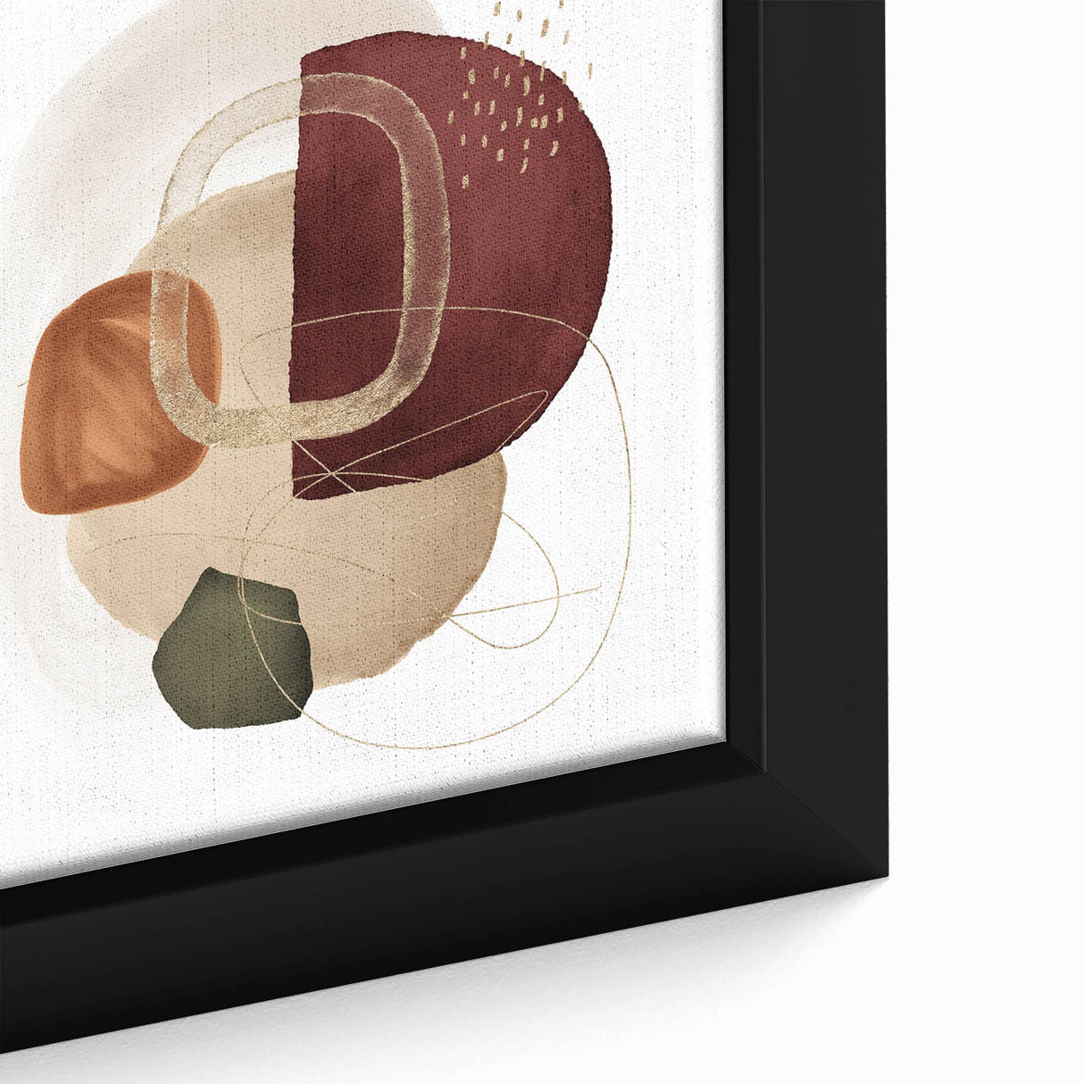 Geometric Minimalist Abstract Wall Art – Modern Earth Tone Design