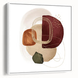 Geometric Minimalist Abstract Wall Art – Modern Earth Tone Design