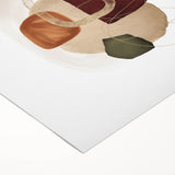 Geometric Minimalist Abstract Wall Art – Modern Earth Tone Design