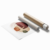 Geometric Minimalist Abstract Wall Art – Modern Earth Tone Design