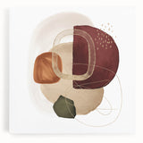 Geometric Minimalist Abstract Wall Art – Modern Earth Tone Design