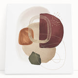 Geometric Minimalist Abstract Wall Art – Modern Earth Tone Design