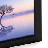 Serene Minimalist Landscape Art – Twilight Reflection Print