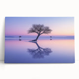 Serene Minimalist Landscape Art – Twilight Reflection Print