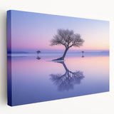 Serene Minimalist Landscape Art – Twilight Reflection Print