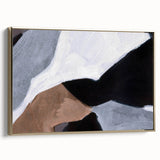 Modern Abstract Wall Art - Neutral Geometric Canvas Print