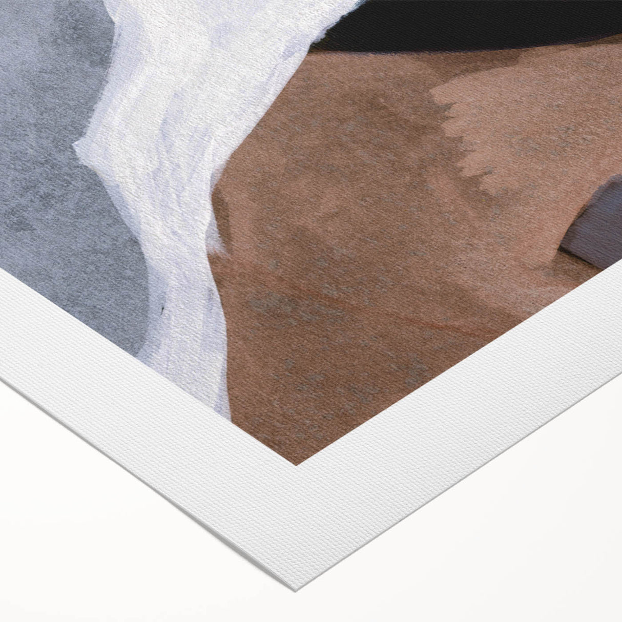 Modern Abstract Wall Art - Neutral Geometric Canvas Print