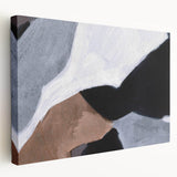 Modern Abstract Wall Art - Neutral Geometric Canvas Print
