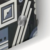 Modern Abstract Painting – Black & Gray Geometric Wall Art