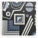 Modern Abstract Painting – Black & Gray Geometric Wall Art