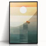 Serene Sunset Wall Art – Tranquil Nature Canvas Prints