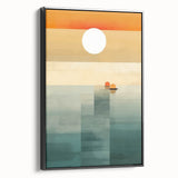 Serene Sunset Wall Art – Tranquil Nature Canvas Prints