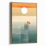 Serene Sunset Wall Art – Tranquil Nature Canvas Prints