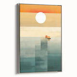 Serene Sunset Wall Art – Tranquil Nature Canvas Prints
