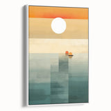 Serene Sunset Wall Art – Tranquil Nature Canvas Prints