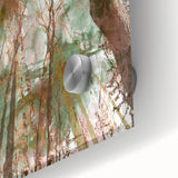 Textured Acrylic Wall Art – Nature-Inspired Abstract Forest Print